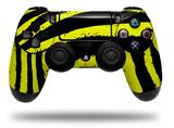 WraptorSkinz Skin compatible with Sony PS4 Dualshock Controller PlayStation 4 Original Slim and Pro Zebra Yellow (CONTROLLER NOT INCLUDED)
