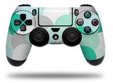 WraptorSkinz Skin compatible with Sony PS4 Dualshock Controller PlayStation 4 Original Slim and Pro Brushed Circles Seafoam (CONTROLLER NOT INCLUDED)
