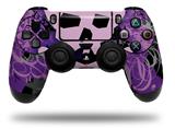 WraptorSkinz Skin compatible with Sony PS4 Dualshock Controller PlayStation 4 Original Slim and Pro Purple Girly Skull (CONTROLLER NOT INCLUDED)