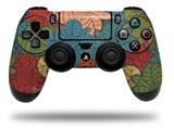 WraptorSkinz Skin compatible with Sony PS4 Dualshock Controller PlayStation 4 Original Slim and Pro Flowers Pattern 01 (CONTROLLER NOT INCLUDED)