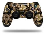 WraptorSkinz Skin compatible with Sony PS4 Dualshock Controller PlayStation 4 Original Slim and Pro Leave Pattern 1 Brown (CONTROLLER NOT INCLUDED)