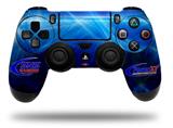 WraptorSkinz Skin compatible with Sony PS4 Dualshock Controller PlayStation 4 Original Slim and Pro SNS Crystal Blue (CONTROLLER NOT INCLUDED)