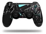 WraptorSkinz Skin compatible with Sony PS4 Dualshock Controller PlayStation 4 Original Slim and Pro Baja 0023 Neon Teal (CONTROLLER NOT INCLUDED)