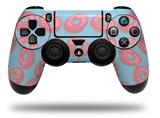 WraptorSkinz Skin compatible with Sony PS4 Dualshock Controller PlayStation 4 Original Slim and Pro Donuts Blue (CONTROLLER NOT INCLUDED)