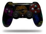 WraptorSkinz Skin compatible with Sony PS4 Dualshock Controller PlayStation 4 Original Slim and Pro Rainbow Lips Black (CONTROLLER NOT INCLUDED)