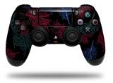 WraptorSkinz Skin compatible with Sony PS4 Dualshock Controller PlayStation 4 Original Slim and Pro Floating Coral Black (CONTROLLER NOT INCLUDED)