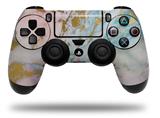 WraptorSkinz Skin compatible with Sony PS4 Dualshock Controller PlayStation 4 Original Slim and Pro Cotton Candy Gilded Marble (CONTROLLER NOT INCLUDED)