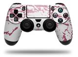 WraptorSkinz Skin compatible with Sony PS4 Dualshock Controller PlayStation 4 Original Slim and Pro Pink and White Gilded Marble (CONTROLLER NOT INCLUDED)