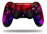 WraptorSkinz Skin compatible with Sony PS4 Dualshock Controller PlayStation 4 Original Slim and Pro Liquid Metal Chrome Flame Hot (CONTROLLER NOT INCLUDED)