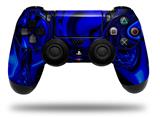 WraptorSkinz Skin compatible with Sony PS4 Dualshock Controller PlayStation 4 Original Slim and Pro Liquid Metal Chrome Royal Blue (CONTROLLER NOT INCLUDED)