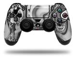 WraptorSkinz Skin compatible with Sony PS4 Dualshock Controller PlayStation 4 Original Slim and Pro Liquid Metal Chrome (CONTROLLER NOT INCLUDED)