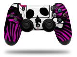 WraptorSkinz Skin compatible with Sony PS4 Dualshock Controller PlayStation 4 Original Slim and Pro Pink Zebra Skull (CONTROLLER NOT INCLUDED)