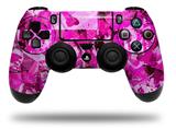 WraptorSkinz Skin compatible with Sony PS4 Dualshock Controller PlayStation 4 Original Slim and Pro Pink Plaid Graffiti (CONTROLLER NOT INCLUDED)