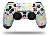 WraptorSkinz Skin compatible with Sony PS4 Dualshock Controller PlayStation 4 Original Slim and Pro Kearas Hearts White (CONTROLLER NOT INCLUDED)