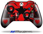 Decal Skin Wrap fits Microsoft XBOX One Wireless Controller Emo Star Heart