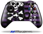 Decal Skin Wrap fits Microsoft XBOX One Wireless Controller Skulls and Stripes 6