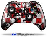 Decal Skin Wrap fits Microsoft XBOX One Wireless Controller Checker Graffiti