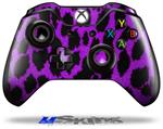 Decal Skin Wrap fits Microsoft XBOX One Wireless Controller Purple Leopard