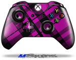 Decal Skin Wrap fits Microsoft XBOX One Wireless Controller Pink Plaid