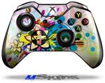 Decal Skin Wrap fits Microsoft XBOX One Wireless Controller Floral Splash