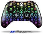 Decal Skin Wrap fits Microsoft XBOX One Wireless Controller Skull and Crossbones Rainbow