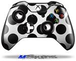 Decal Skin Wrap fits Microsoft XBOX One Wireless Controller Kearas Polka Dots White And Black