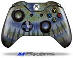 Decal Skin Wrap fits Microsoft XBOX One Wireless Controller Tie Dye Green Stripes