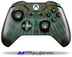 Decal Skin Wrap fits Microsoft XBOX One Wireless Controller Tie Dye Turquoise Stripes