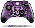 Decal Skin Wrap fits Microsoft XBOX One Wireless Controller Purple Girly Skull