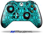 Decal Skin Wrap fits Microsoft XBOX One Wireless Controller Skull Patch Pattern Blue