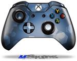 Decal Skin Wrap fits Microsoft XBOX One Wireless Controller Bokeh Hex Blue