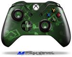 Decal Skin Wrap fits Microsoft XBOX One Wireless Controller Bokeh Music Green