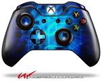 Decal Skin Wrap fits Microsoft XBOX One Wireless Controller Cubic Shards Blue