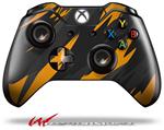 Decal Skin Wrap fits Microsoft XBOX One Wireless Controller Jagged Camo Orange