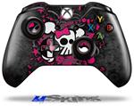 Decal Skin Wrap fits Microsoft XBOX One Wireless Controller Girly Skull Bones