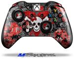 Decal Skin Wrap fits Microsoft XBOX One Wireless Controller Emo Skull Bones