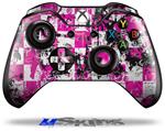 Decal Skin Wrap fits Microsoft XBOX One Wireless Controller Pink Graffiti