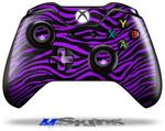 Decal Skin Wrap fits Microsoft XBOX One Wireless Controller Purple Zebra