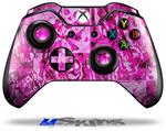 Decal Skin Wrap fits Microsoft XBOX One Wireless Controller Pink Plaid Graffiti