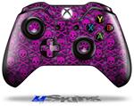 Decal Skin Wrap fits Microsoft XBOX One Wireless Controller Pink Skull Bones