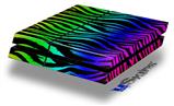 Vinyl Decal Skin Wrap compatible with Sony PlayStation 4 Original Console Rainbow Zebra (PS4 NOT INCLUDED)
