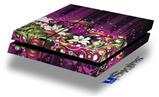 Vinyl Decal Skin Wrap compatible with Sony PlayStation 4 Original Console Grungy Flower Bouquet (PS4 NOT INCLUDED)