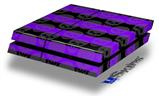 Vinyl Decal Skin Wrap compatible with Sony PlayStation 4 Original Console Skull Stripes Purple (PS4 NOT INCLUDED)