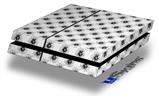 Vinyl Decal Skin Wrap compatible with Sony PlayStation 4 Original Console Kearas Daisies Black on White (PS4 NOT INCLUDED)