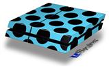 Vinyl Decal Skin Wrap compatible with Sony PlayStation 4 Original Console Kearas Polka Dots Black And Blue (PS4 NOT INCLUDED)