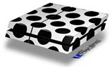 Vinyl Decal Skin Wrap compatible with Sony PlayStation 4 Original Console Kearas Polka Dots White And Black (PS4 NOT INCLUDED)