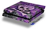Vinyl Decal Skin Wrap compatible with Sony PlayStation 4 Original Console Purple Girly Skull (PS4 NOT INCLUDED)
