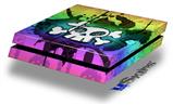 Vinyl Decal Skin Wrap compatible with Sony PlayStation 4 Original Console Cartoon Skull Rainbow (PS4 NOT INCLUDED)