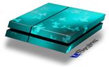 Vinyl Decal Skin Wrap compatible with Sony PlayStation 4 Original Console Bokeh Butterflies Neon Teal (PS4 NOT INCLUDED)