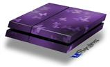 Vinyl Decal Skin Wrap compatible with Sony PlayStation 4 Original Console Bokeh Butterflies Purple (PS4 NOT INCLUDED)